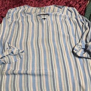 Catherines, blue with red and white stripes, 5x